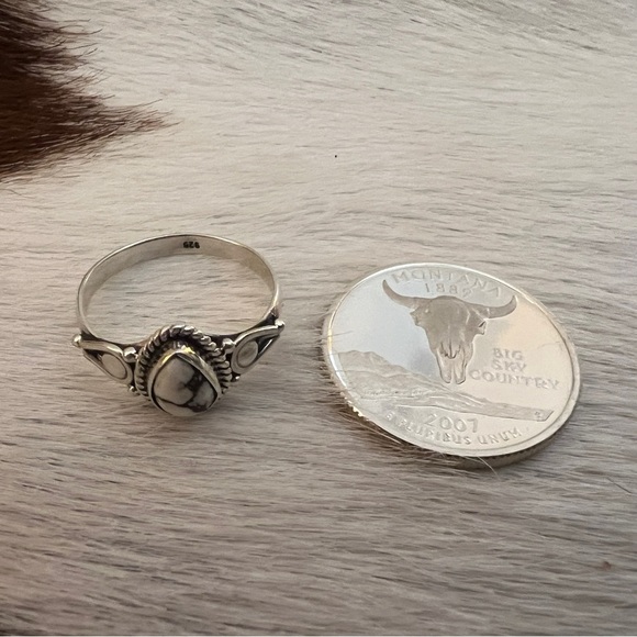 ❤️ Wild Horse Jasper Magnesite Navajo Style Southwestern 925 Ring Sz 6.75 - Picture 12 of 12